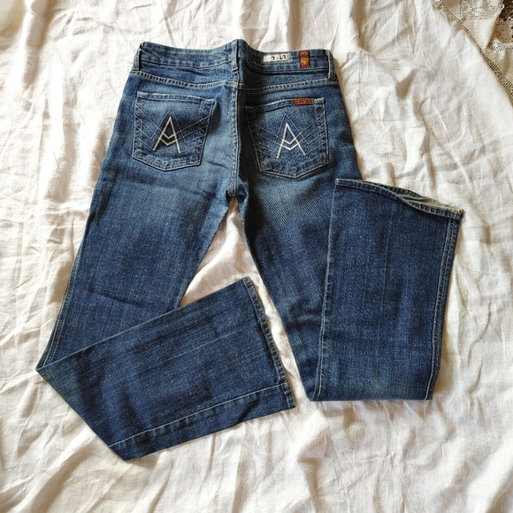7 For All Mankind 'A' pocket boot cut jeans 29 - Picture 3 of 3